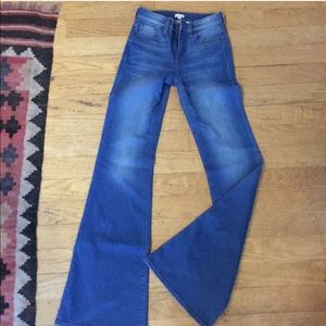 J. Crew high waisted bell bottom flare jeans